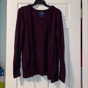 American Eagle Cardigan with Hood